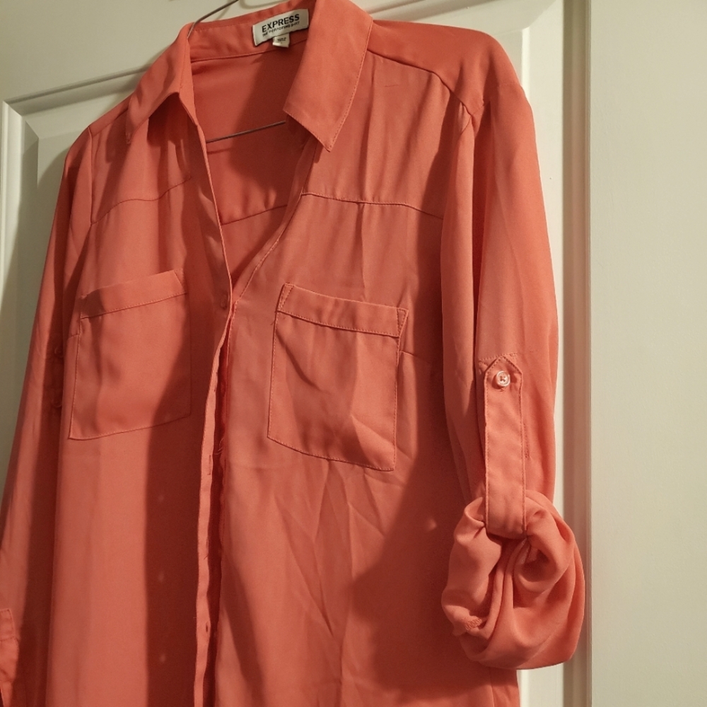 Express blouse. Orange color. Size small